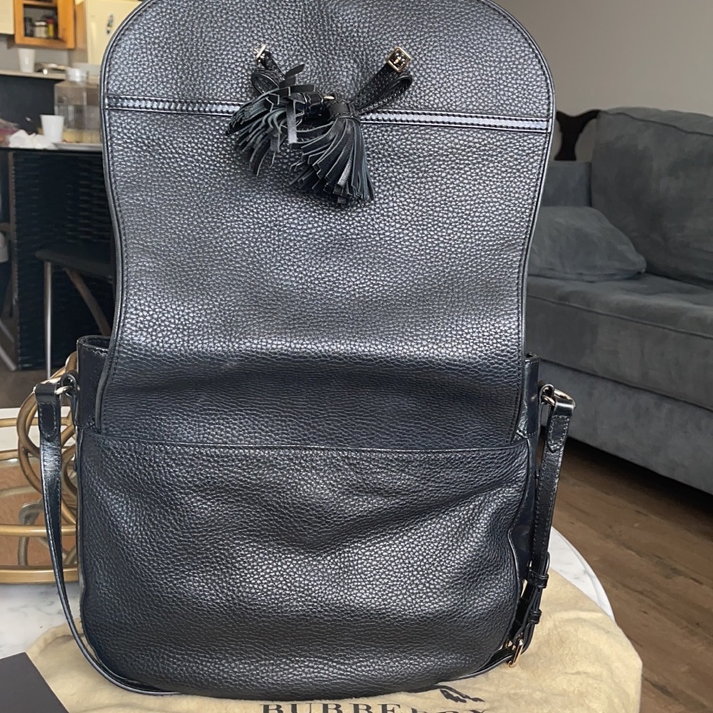 Burberry hobo black leather bag - Picture 7 of 16